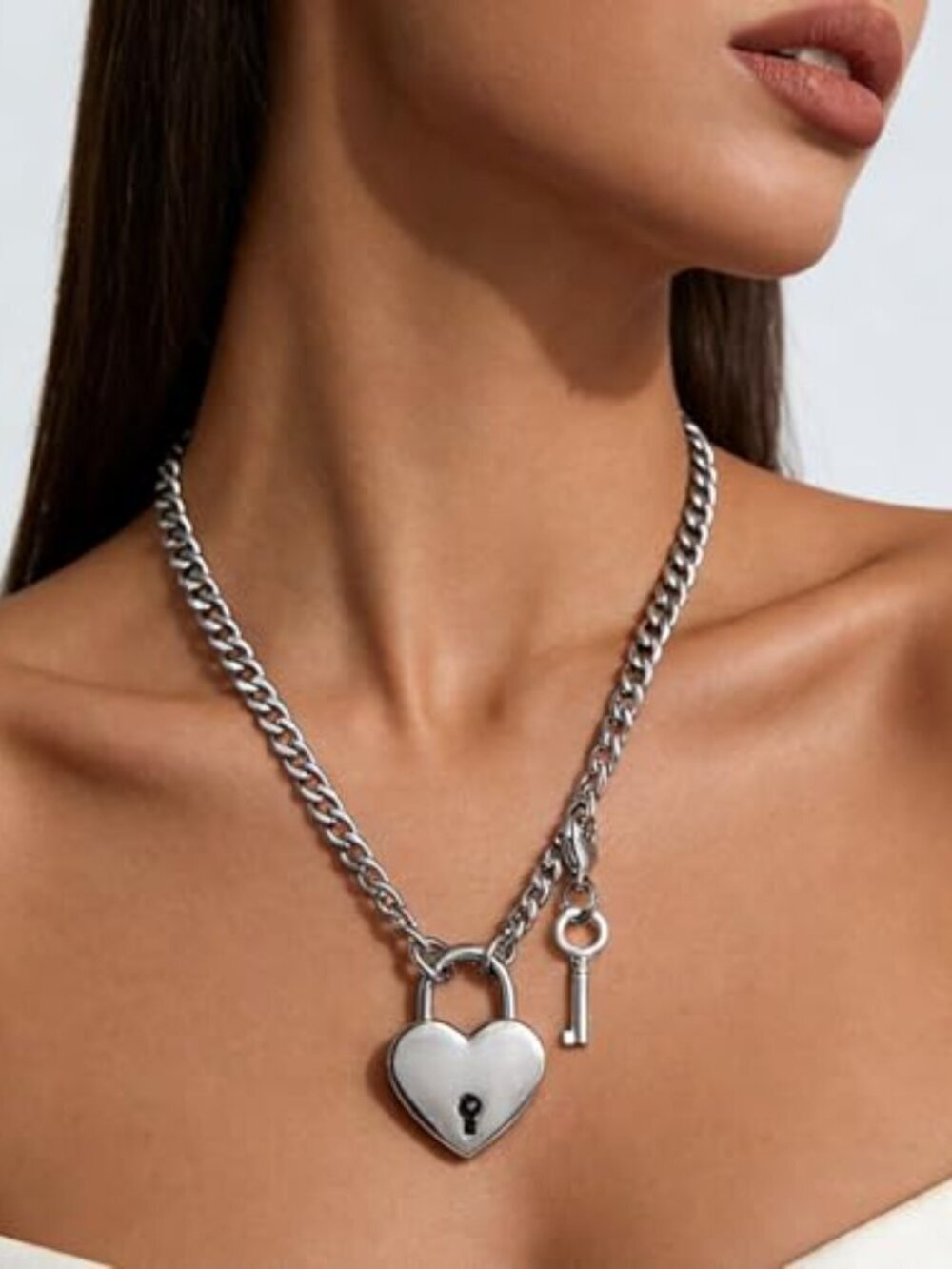 Heart Padlock Necklace